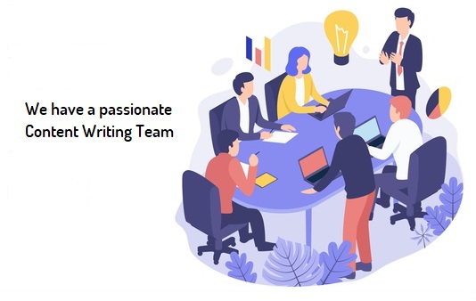 A passionate content writing team